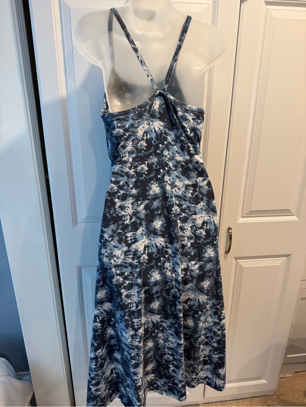Pact Organic Cotton Fit & Flare Cami tie-dye Dress - Picture 5 of 8